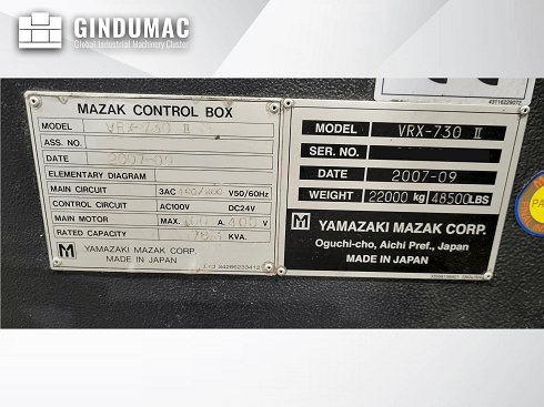 &#x27a4; Venta de Mazak VARIAXIS 730 II 5X usada | gindumac.com