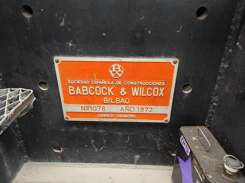 Locomotora Babcock & Wilcox de 1972; 75tn