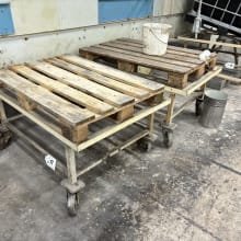 Transport trolley 5 pieces for pallets