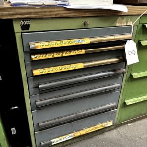 BOTT Workshop drawer cabinet with contents