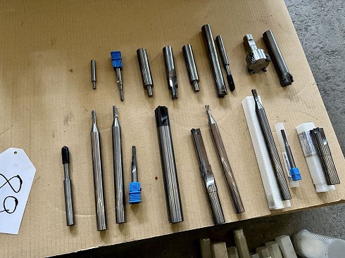 Lot of carbide drills