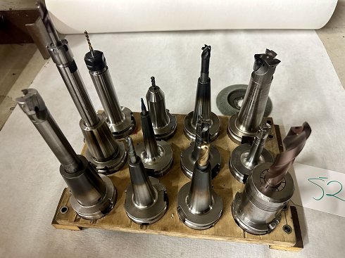 Lot HSK-A63 tool holders