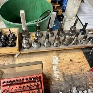 Lot HSK-A63 tool holders