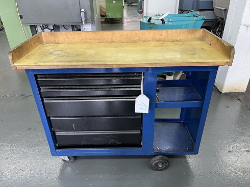 Workshop trolley with contents