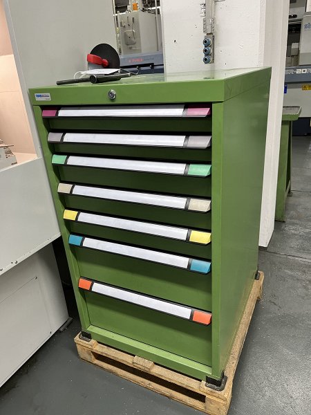 THURMETALL Workshop drawer cabinet with contents