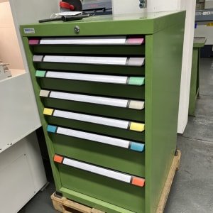 THURMETALL Workshop drawer cabinet with contents