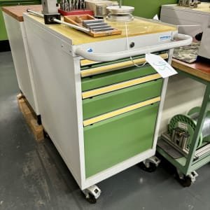 BEDRUNKA & HIRTH Workshop trolley with contents