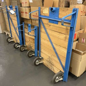 Lot transport trolleys