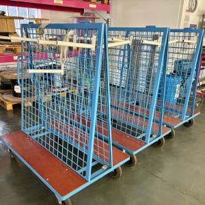 Lot transport trolleys