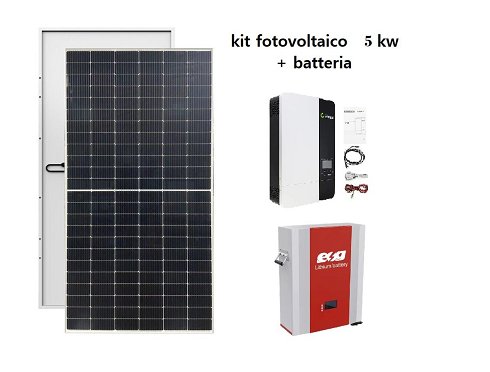 GROWATT 5KW Photovoltaic kit with storage (6 elementos disponibles)