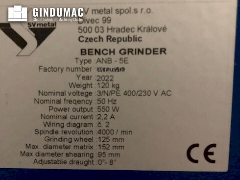 &#x27a4; SV METAL ANB-5E Usada - Amoladora En Venta | gindumac.com