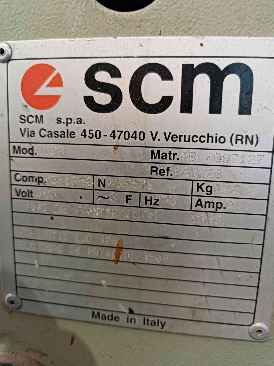 REGRUESO SCM S 520 - Ancho 520 mm