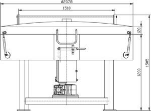 Horno para tostar o secar Semillas y Granos, planos completos de fabricación.