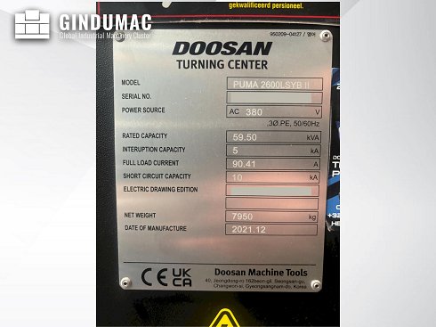 &#x27a4; Venta de DOOSAN PUMA 2600LSYB II usados | gindumac.com