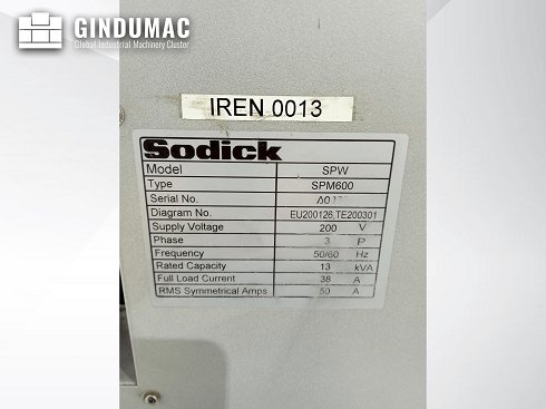 &#x27a4; Venta de Sodick SL600Q usado - Electroerosión por hilo | gindumac.com