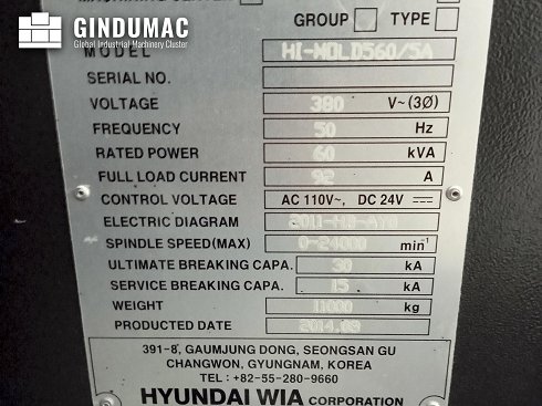 &#x27a4; Venta de Hyundai Wia Hi-MOLD 560/5A usados | gindumac.com