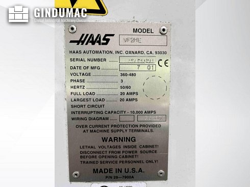 &#x27a4; Venta de HAAS VF2 HE usados | gindumac.com