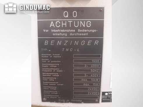 &#x27a4; Venta de Benzinger TNC-L usados | gindumac.com