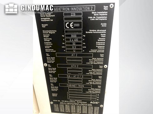 &#x27a4; Venta de AGIE AGIETRON Innovation 2 usados | gindumac.com