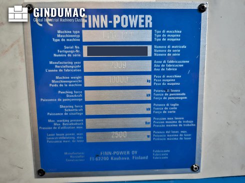 &#x27a4; Venta de Finn-Power LSR6/LC6 usados | gindumac.com