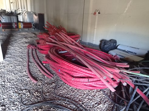 Cables de cobre de diferente calibre 1000 kg procedente de importante multinacional energética