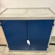 Hinged door cabinet without contents