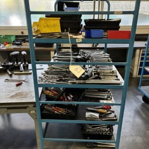 EUROKRAFT W3807-FST Workshop trolley with contents