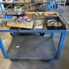 Lot Workshop trolleys with contents