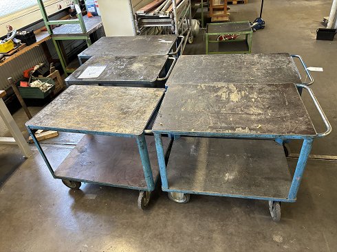 Lot transport trolleys