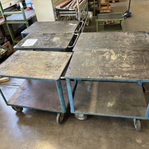 Lot transport trolleys