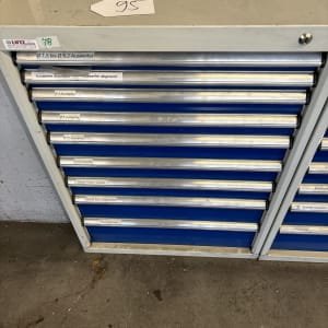 LUTZ Workshop drawer cabinet with contents