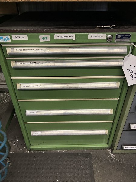 TRAUB Workshop drawer cabinet without contents