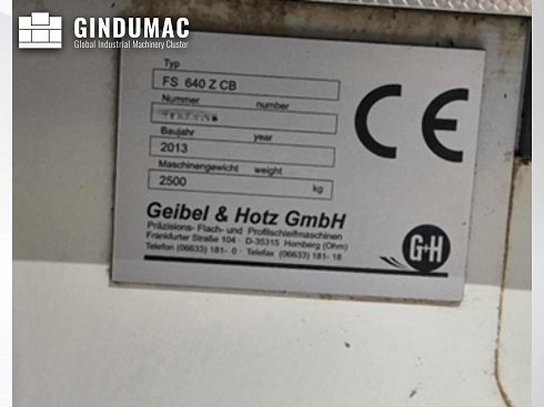 &#x27a4; Venta de GEIBEL & HOTZ FS 640 Z CB usados | gindumac.com