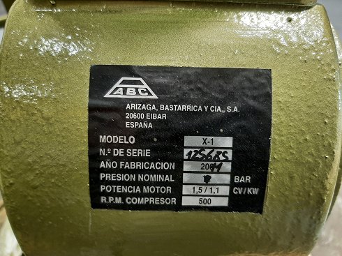 CABEZAL COMPRESOR ABC MODELO X-1-D NUEVO