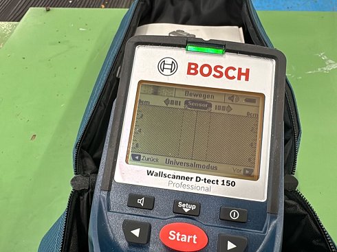 Instrumento de prueba & medición (móvil) BOSCH Wallscanner d-tect 1.50