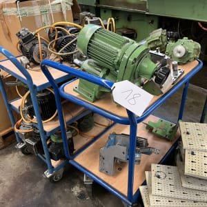 Lot spare parts for EUBAMA rotary transfer machines