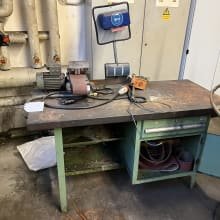 Workbench with belt sander