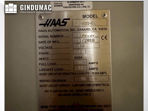 &#x27a4; Venta de HAAS VF-4SS-EU usados | gindumac.com