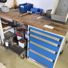 Workbench with contents