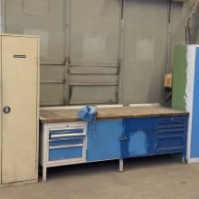 Workbench + workshop cabinets