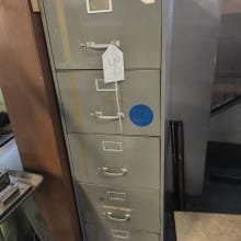 Workshop drawer cabinet with contents