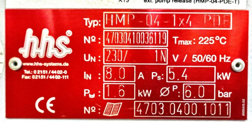 Encoladora "hss promelt"