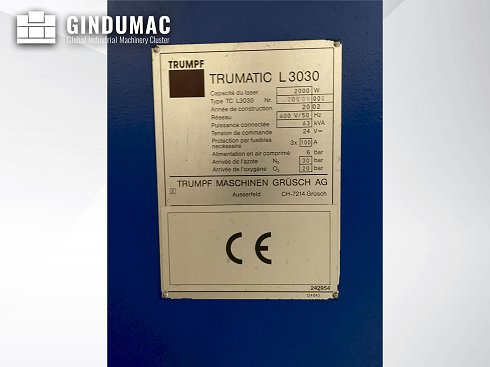 &#x27a4; Venta de TRUMPF TRUMATIC 3030 usados | gindumac.com