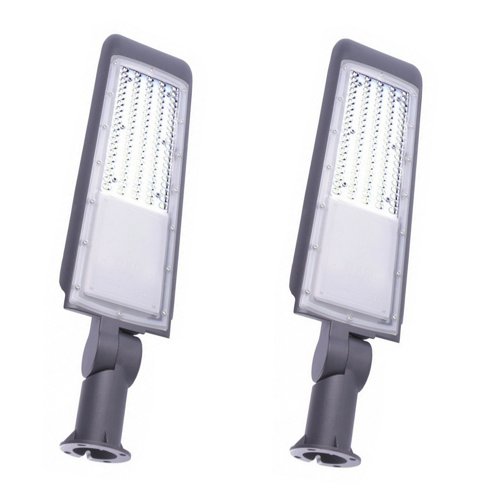 Lote de 2 Farolas LED 100W Articuladas de Aluminio (Nuevas)