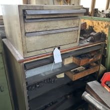 Workshop drawer cabinet with contents