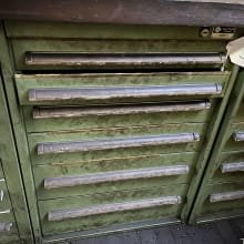 TRAUB Workshop drawer cabinet with contents