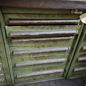 TRAUB Workshop drawer cabinet with contents