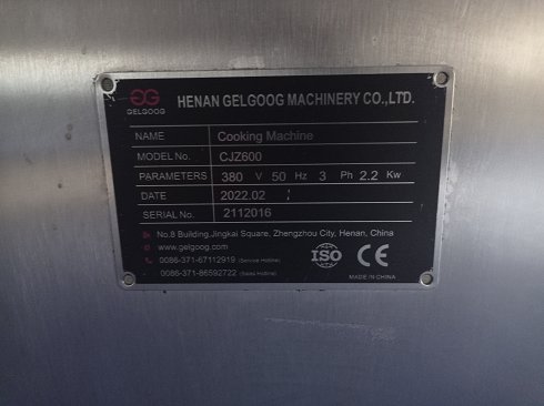 3 Marmitas - HENAN GELGOOG MACHINERY - MODEL CJZ600