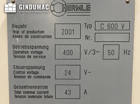 &#x27a4; Venta de HERMLE C600V usados | gindumac.com