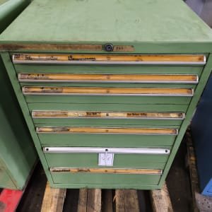 Drawer cabinet with contents